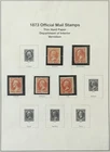 US Stamps Official Mail Collection 1873-1918 Mint on Pages Scott Value $1,500.