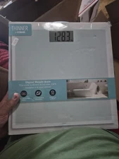 Thinner by Conair Digital Glass Weight Scale 400 lb Capacity