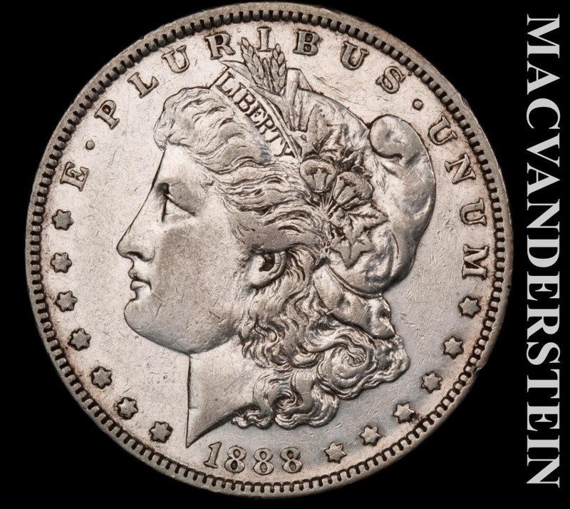 1888 Silver Morgan Dollar - Scarce  Better Date  No Reserve  #L6809