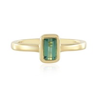 Cavill Ring Sterlingsilber GrüNer Turmalin 0,50Ct Goldplattiert