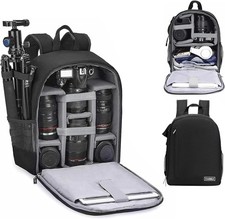 Elegant Water-Resistant Camera Backpack for DSLR, SLR & Mirrorless Gear