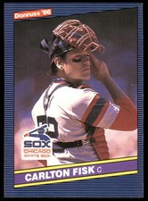 Carlton Fisk 1986 Leaf #163 White Sox MLB READ FREE SHIPPING AutographDen