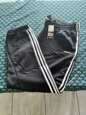 🎁 pantalon de jogging adidas sport taille 2XL xxl / 52 neuf valeur 68 eu noir - Photo 1/4