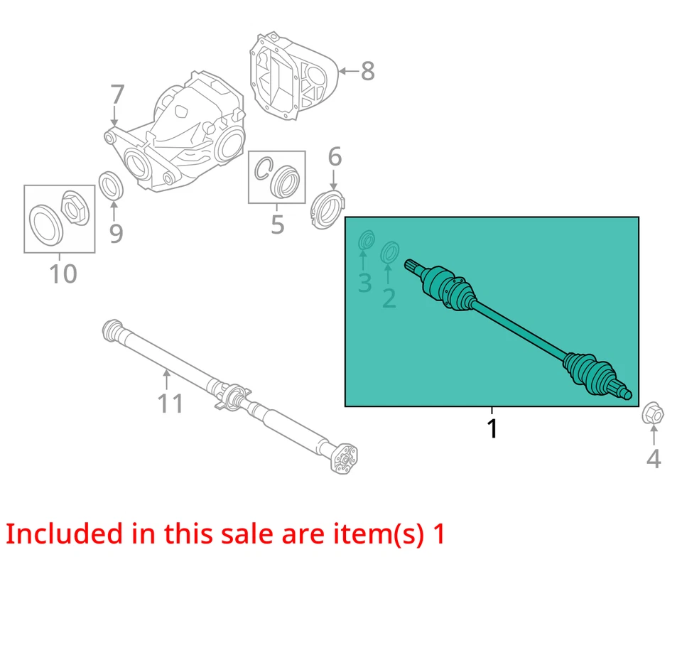 Eje trasero 3,0 L AWD sin suspensión adaptativa para BMW X5 10285847 07-18 Foto 4 de 4