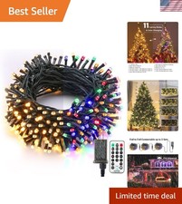 200 LED Color Changing Christmas Lights, 65.67ft - 11 Modes Remote Control