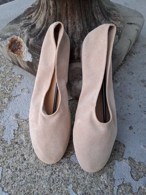 Lust For Life -Theory Blush Colored Suede Leather Ballet Flats - New In Box