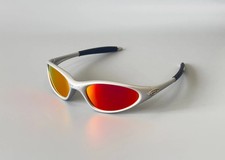 Oakley Mitute 1.0 Silver Rainbow Vintage Sunglasses Gorpcore USA Y2K Avantgarde
