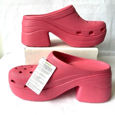 Crocs Siren Chunky Platform Clog Shoes Mens Size 13 Hot Pink  display picture 2