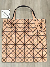 Bao Bao Issey Miyake Prism Frost 10x10 Tote Coral Orange BB36-AG543 NWT