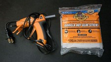 Gorilla Mini Hot Glue Gun 75 Sticks Dual Temp Precision Nozzle Squeeze Trigger 0.32 per gallon