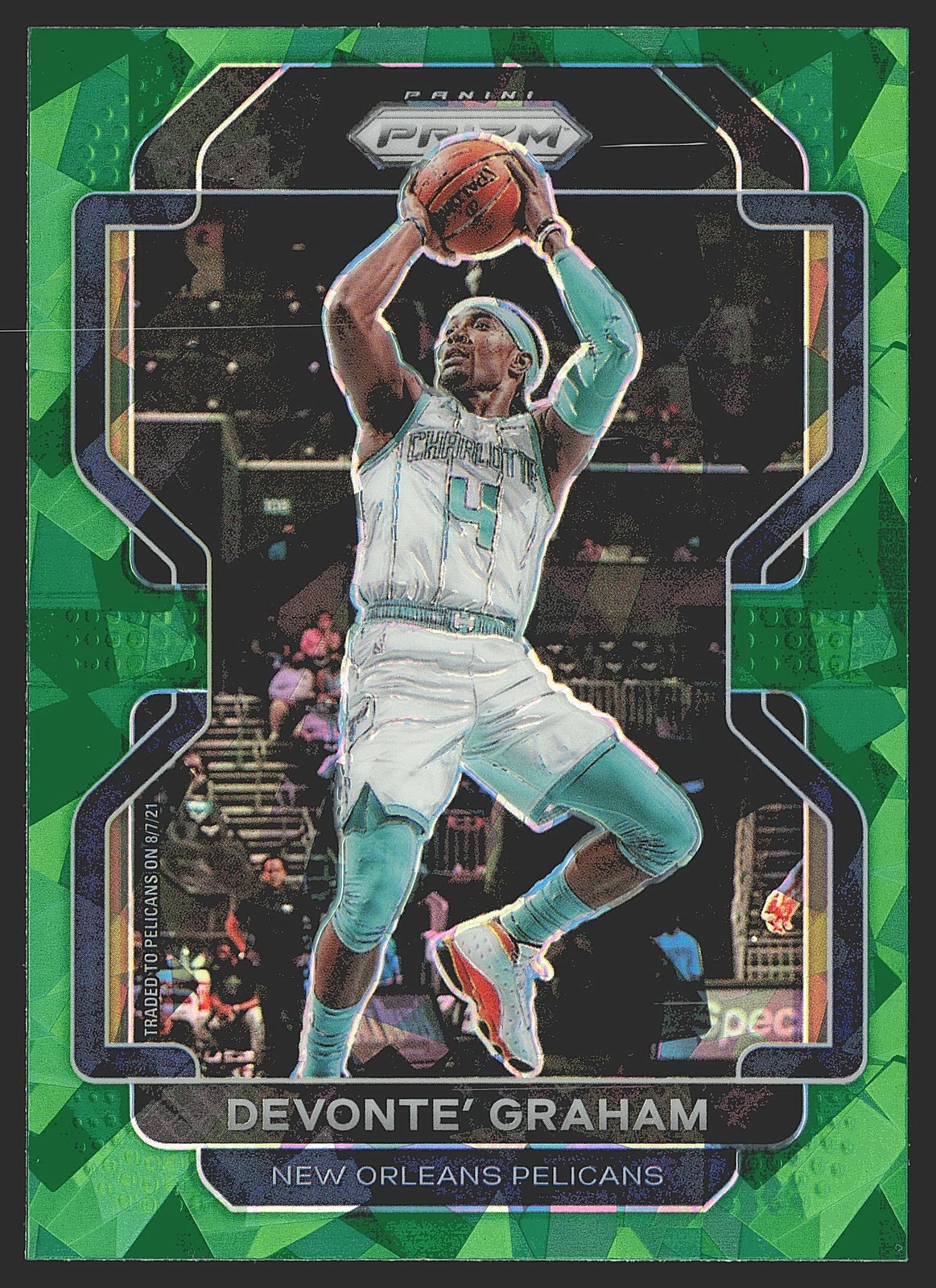 2021-22 Panini Prizm #184 Devonte' Graham Green Ice