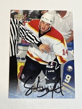 1995-96 Upper Deck Be a Player Hockey Autograph - Stu Barnes - Florida Panthers