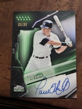 2026 Topps Chrome Black Paul O'Neill Green Refractor Auto /99 Yankees #CBA-PO