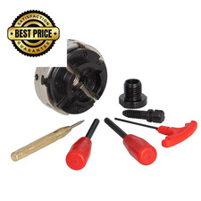 VINWOX 4INCH 4-Jaw Self-Centering Wood Lathe Chuck, 2" Round SCR4-4, Scr4-4 