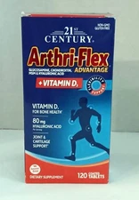 21st Century Arthri-Flex Advantage  Vitamin D3 120 Coated Tablets Gluten-Free