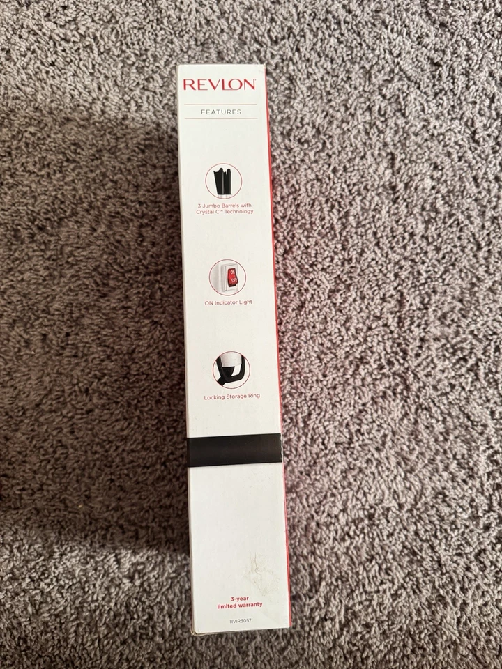 Revlon Wave Master Jumbo 3 barriles vacilante de pelo cable giratorio ajuste de calor múltiple Foto 2 de 4