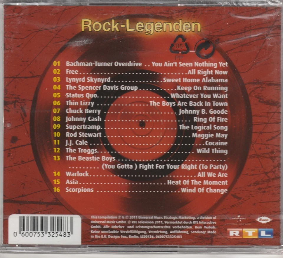 Die Ultimative Chart Show - Rock Legenden - NEU/OVP - Bild 2 von 2