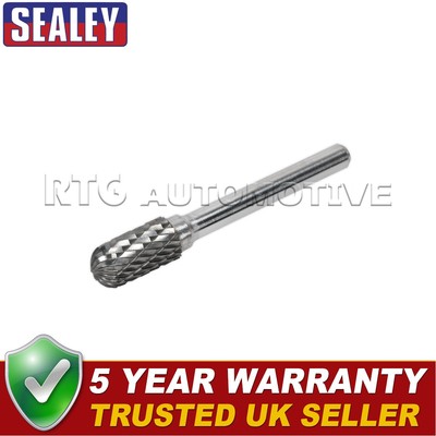 Sealey zylindrische Kugelspitze Wolframcarbid Rotationsfrässtift 10 mm SDB02