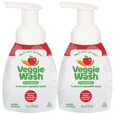 Foaming Fruit and Vegetable Wash, Ideal for Cleaning Produce, Pack of 2