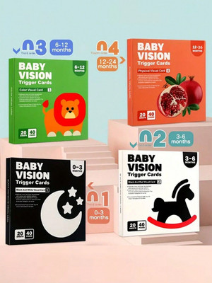 Kontrastreiche Baby Lernkarten schwarz weiß visuelle Reizkarten