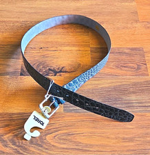 Torel Men's Black Alligator Grain Dress Belt 1in w/ Buckle Size 32
