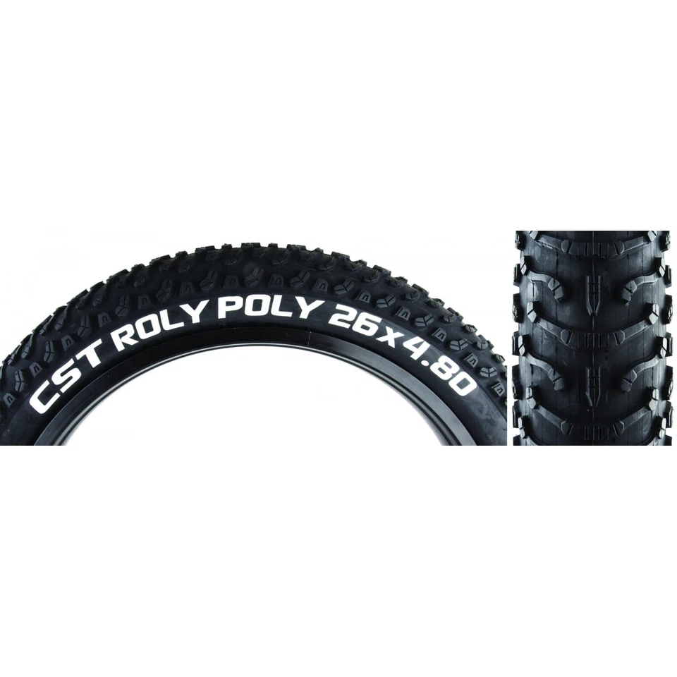 Paquete de 2 cables de cubierta Cst Premium Roly Poly 26x4,8 TPI 25 negro/negro reflectante Foto 2 de 2
