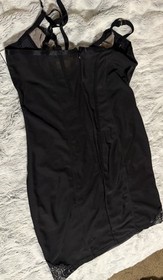 Dita Von Teese Madame X Black Lace Underwire Slip Dress Chemise 36B Burlesque 