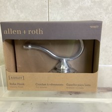 allen  roth Ashley Chrome Double-Hook Wall Mount Towel Hook