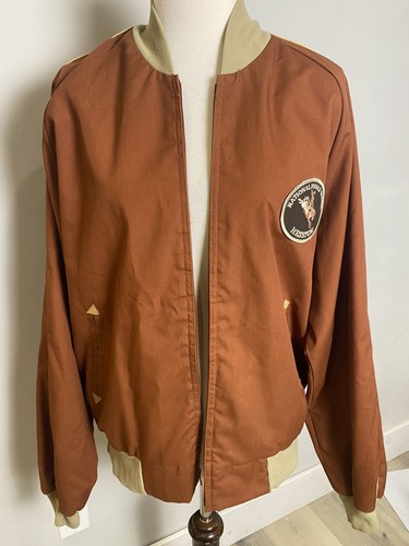 vintage National Finals Rodeo (NFR) Western Cowboy men's jacket 1985, Hesston