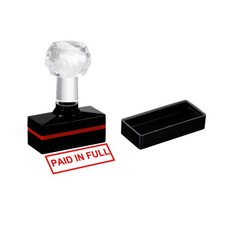 Paid in Full Stamp Self Inking, Red Ink Office Stamps Pre Inked, Black