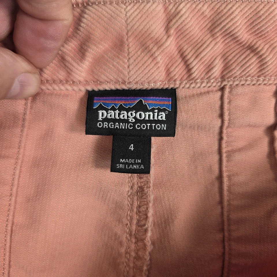 Pantalones Cortos Patagonia Mujer 4 Rosa Algodón Orgánico Pana 4 Bolsillos Cremallera Mosca 58165 Foto 3 de 4