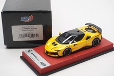 1/43 BBR FERRARI SF90XX STRADALE GIALLO TRISTATO RED LEATHER BASE  LE5  N MR