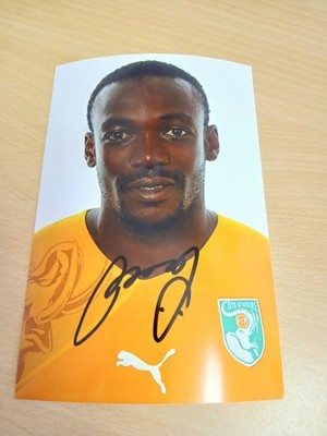 Arthur Boka Ivory Coast Signed Photo NEW (2)