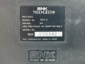 Neo Geo AES Console SNK All included & Rom Cartridge (Shodown 1) Tested