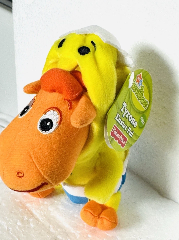 Peluche backyardigans Tyrone Pascua pollo incubación 5” 2007 Fisher Price nuevo con etiquetas Foto 2 de 4