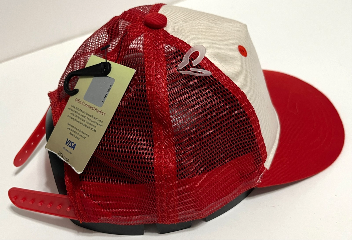 RUSSIA 2018 FIFA World Cup Soccer Adult Red Adjustable Snapback