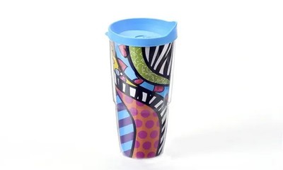 Romero Britto 20 oz. Double-Wall Tumbler (Safari)