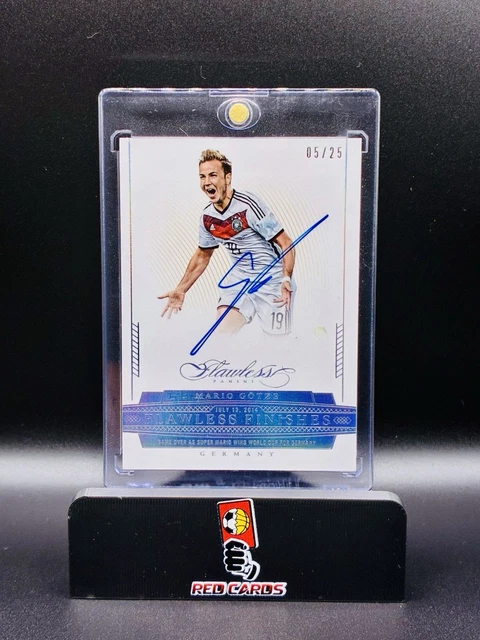 Panini Flawless Soccer 2015-16 Mario Götze /25 Auto