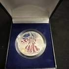 1999 1 oz .999 Fine Silver American Eagle Colorized $1 Dollar Coin