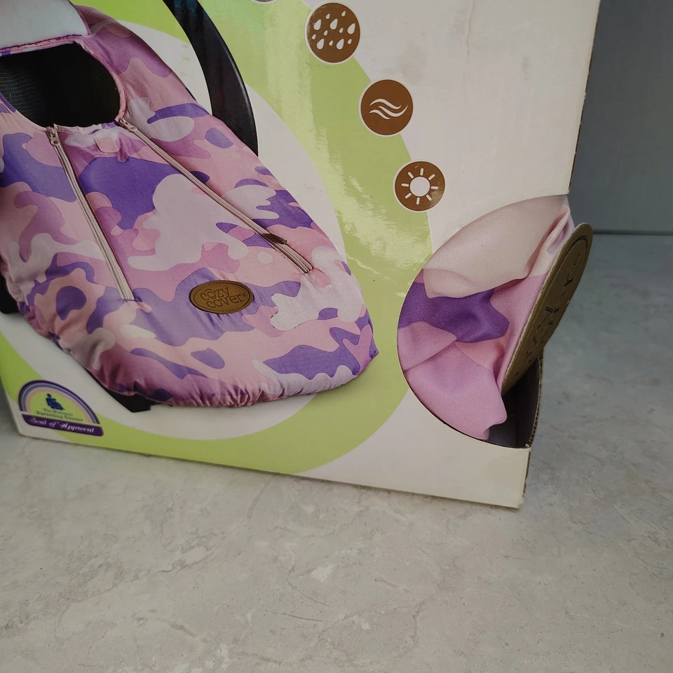 Cozy Cover Infant Carrier Cover Pink Camo *New Open Box* - Image 3 of 4