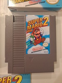 NES Super Mario Bros 2 Con Caja Y Folleto CIB Completo Nintendo &iexcl;Muy Limpio!