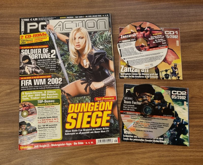 PC Action 05/2002 inkl. CDs Dungeon Siege Soldier of Fortune 2 FIFA WM 2002