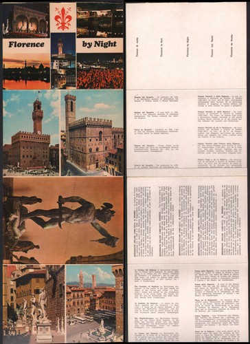 unused PPC booklet, Florence by Night