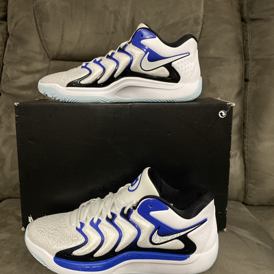 New Nike KD17 Sneaker Basketball Kevin Durant White/Royal FJ9487-100 Men s 11