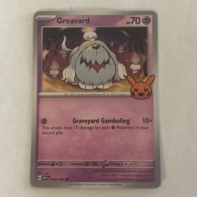 Pokémon TCG Halloween Trick Or Trade 2024 Greavard 042/091