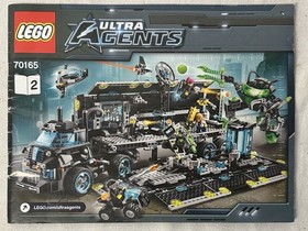 LEGO Ultra Agents Mission HQ (70165) 100% Complete W/ Minifigs & Instructions