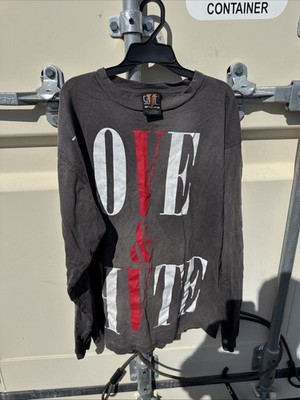 SAINT MICHAEL X VLONE LOVE & HATE LONG SLEEVE SIZE L AUTHENTIC