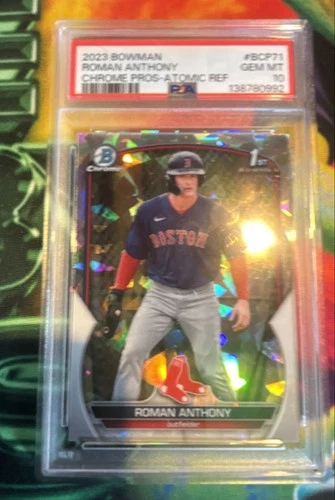 2023 Bowman - Chrome Prospects Roman Anthony #BCP-71 Atomic Refractor (RC) PSA10