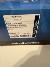 Acuity Controls nLight WallPod Graphic Touch Screen White NPOD GFX WH 200YCG New