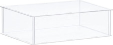 Acrylic Display Case Plastic Box Clear Assemble Dustproof Showcase 14X12.2X4.1 I